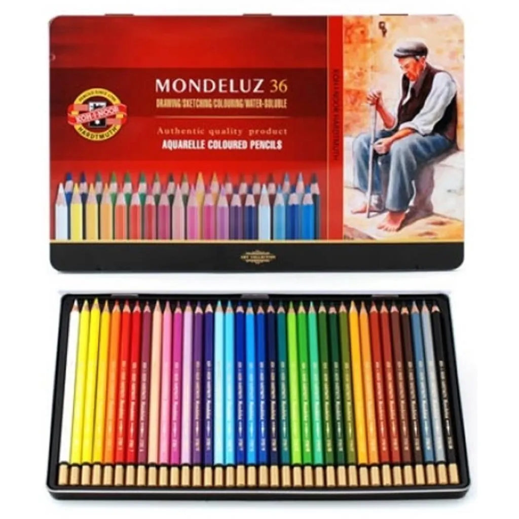 Олівцець кольоровий Koh-i-Noor Mondeluz акварельні 36 кольорів (3725)