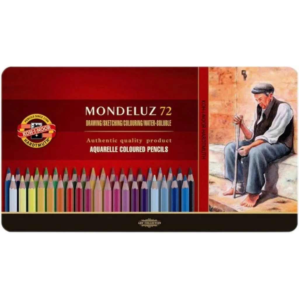 Олівцець кольоровий Koh-i-Noor Mondeluz акварельні 72 кольорів (372707)