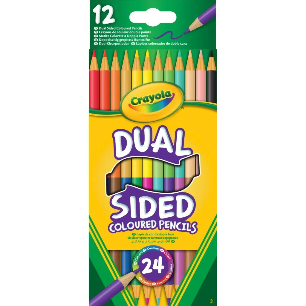 Олівцець кольоровий Crayola двосторонні 12 шт (256356.024)
