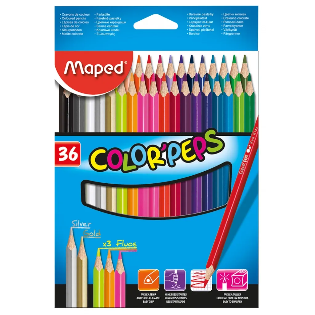 Олівцець кольоровий ZiBi Color Peps Classic 36 кільк. (MP.832017)
