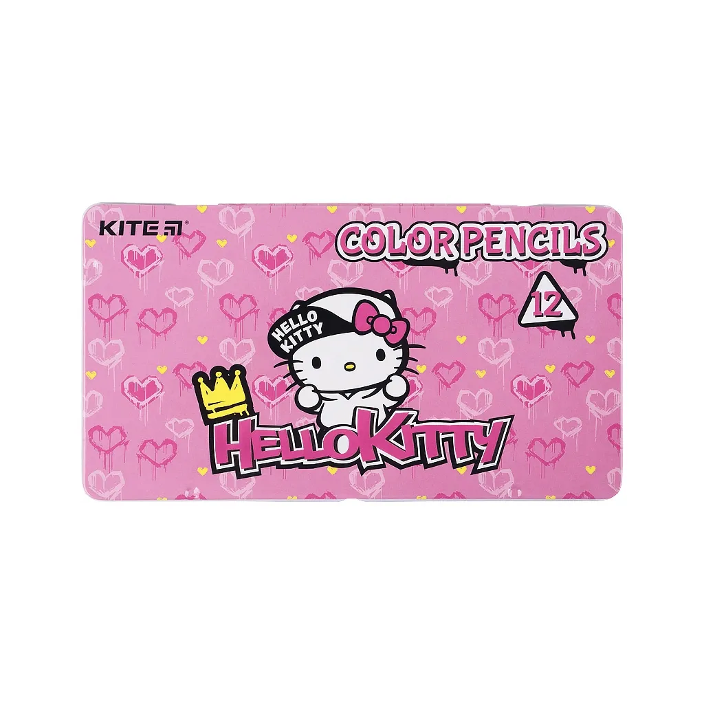 Карандаш цветный Kite Hello Kitty трехгранные 12 шт (HK21-058)