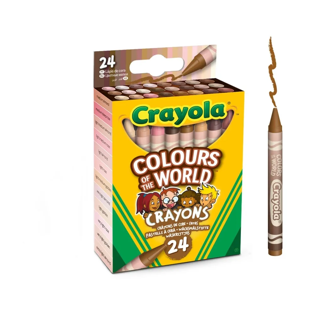 Карандаш цветный Crayola Colours of the World восковые 24 шт (52-0114)