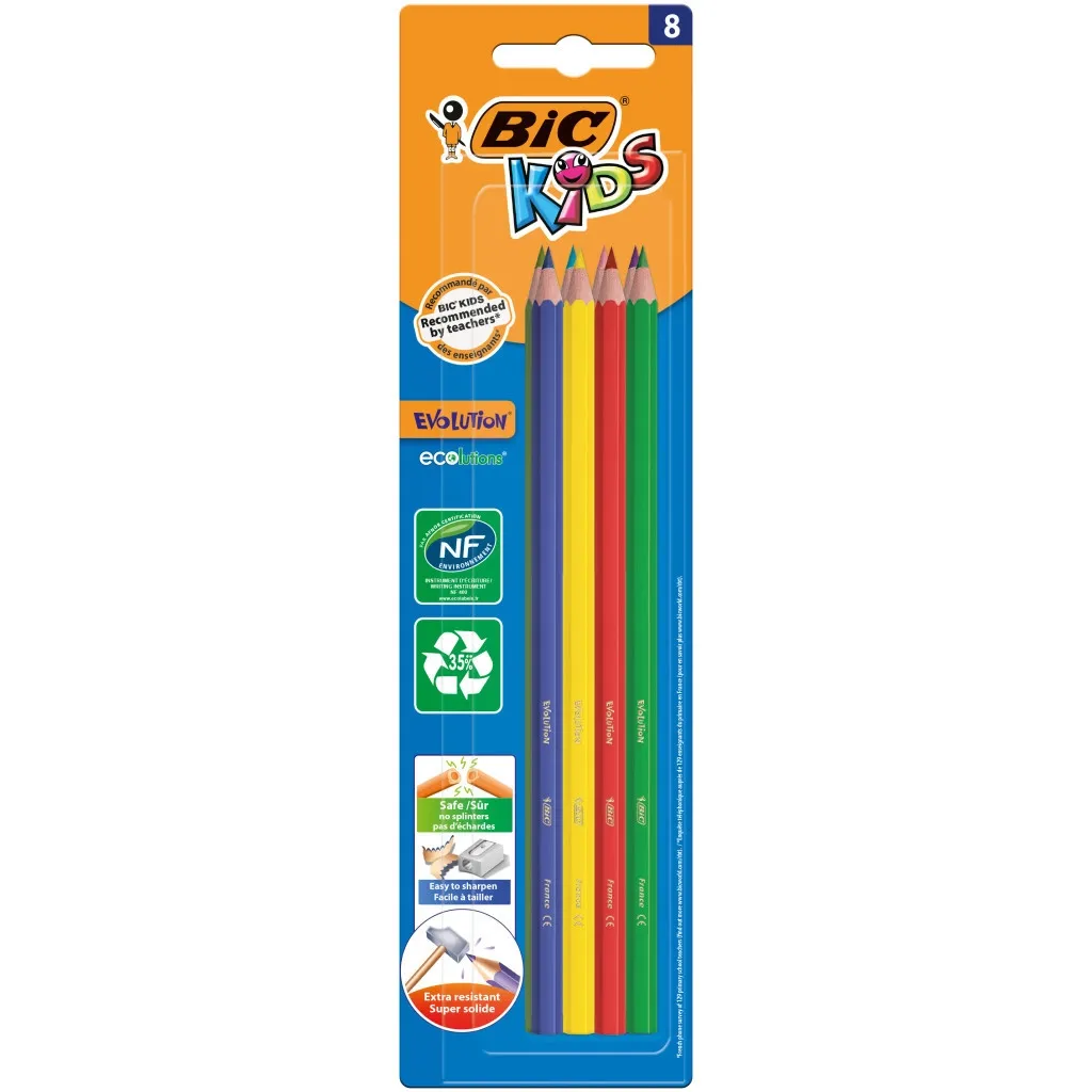Олівцець кольоровий Bic Kids Evolution 8 шт (bc9464831)
