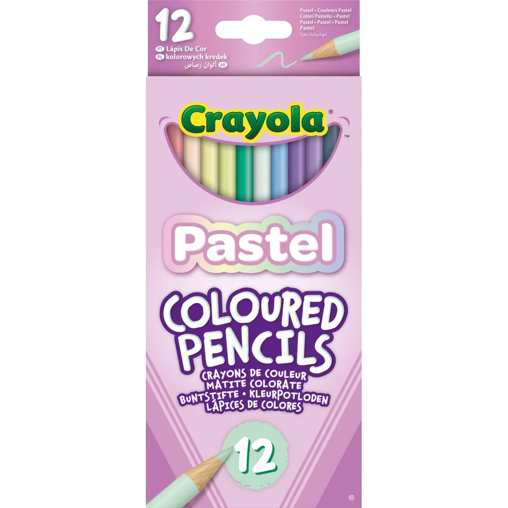 Олівцець кольоровий Crayola пастельні 12 шт (68-3366)