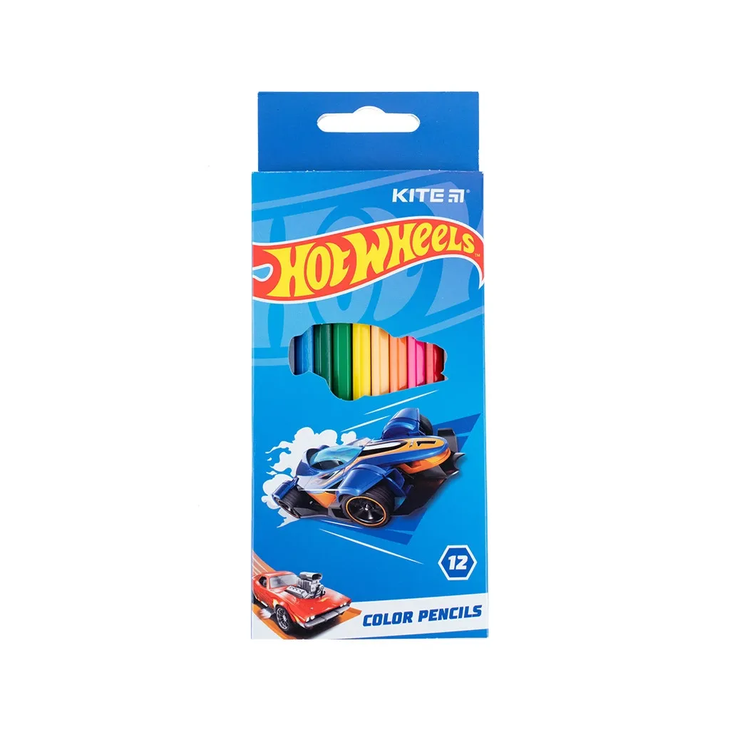 Олівцець кольоровий Kite Hot Wheels 12 кольорів (HW23-051)