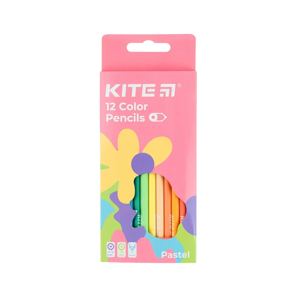 Карандаш цветный Kite Fantasy Pastel 12 цветов (K22-451-2)