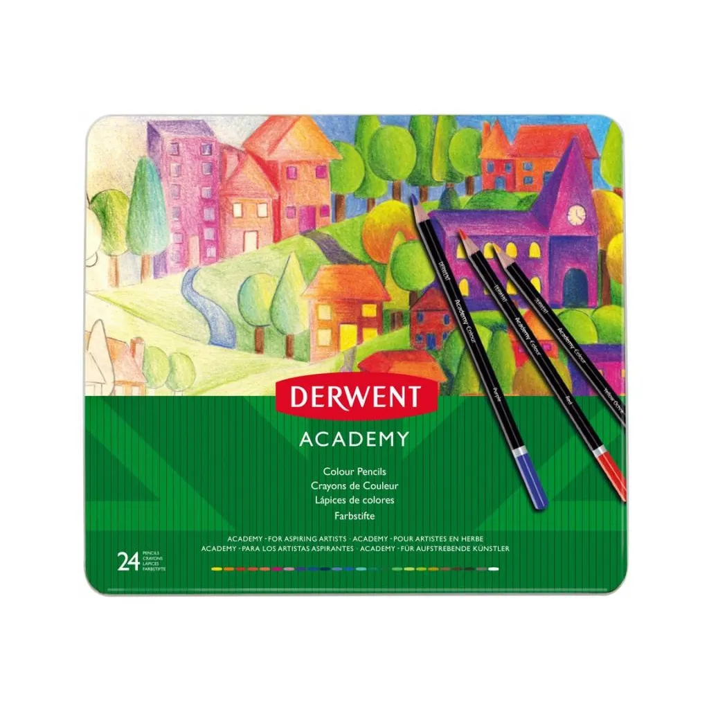 Карандаш цветный Derwent Colouring Academy, 24 цветов (5028252269872)