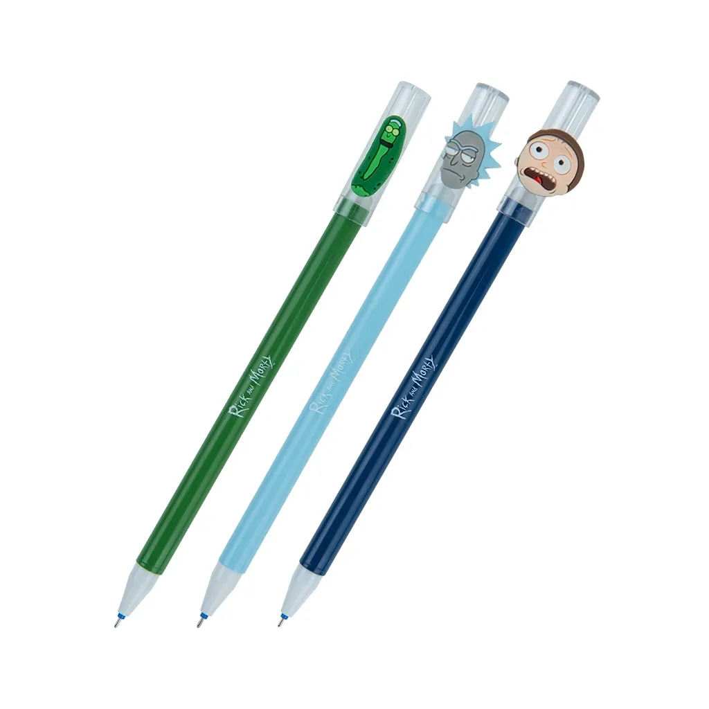 Ручка гелевая Kite пиши-стирай Rick and Morty, синяя (RM22-352)