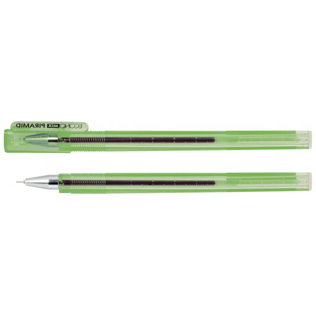 Ручка гелевая Economix PIRAMID 0,5мм, зеленый (E11913-04)