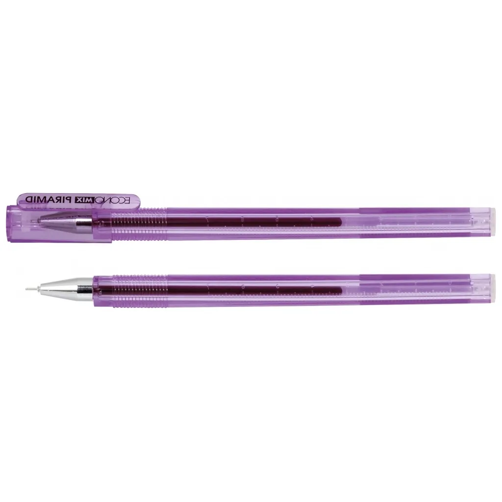Ручка гелевая Economix PIRAMID 0,5мм, фиолетовая (E11913-12)