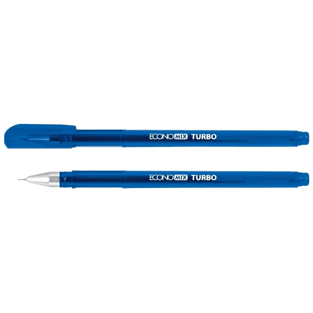 Ручка гелевая Economix TURBO 0,5мм, синяя (E11911-02)