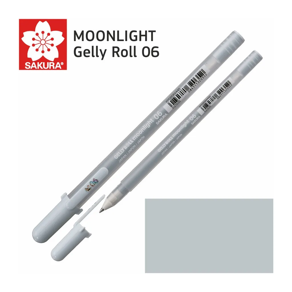 Ручка гелевая Sakura MOONLIGHT Gelly Roll 06, Голубо-серый (084511320352)