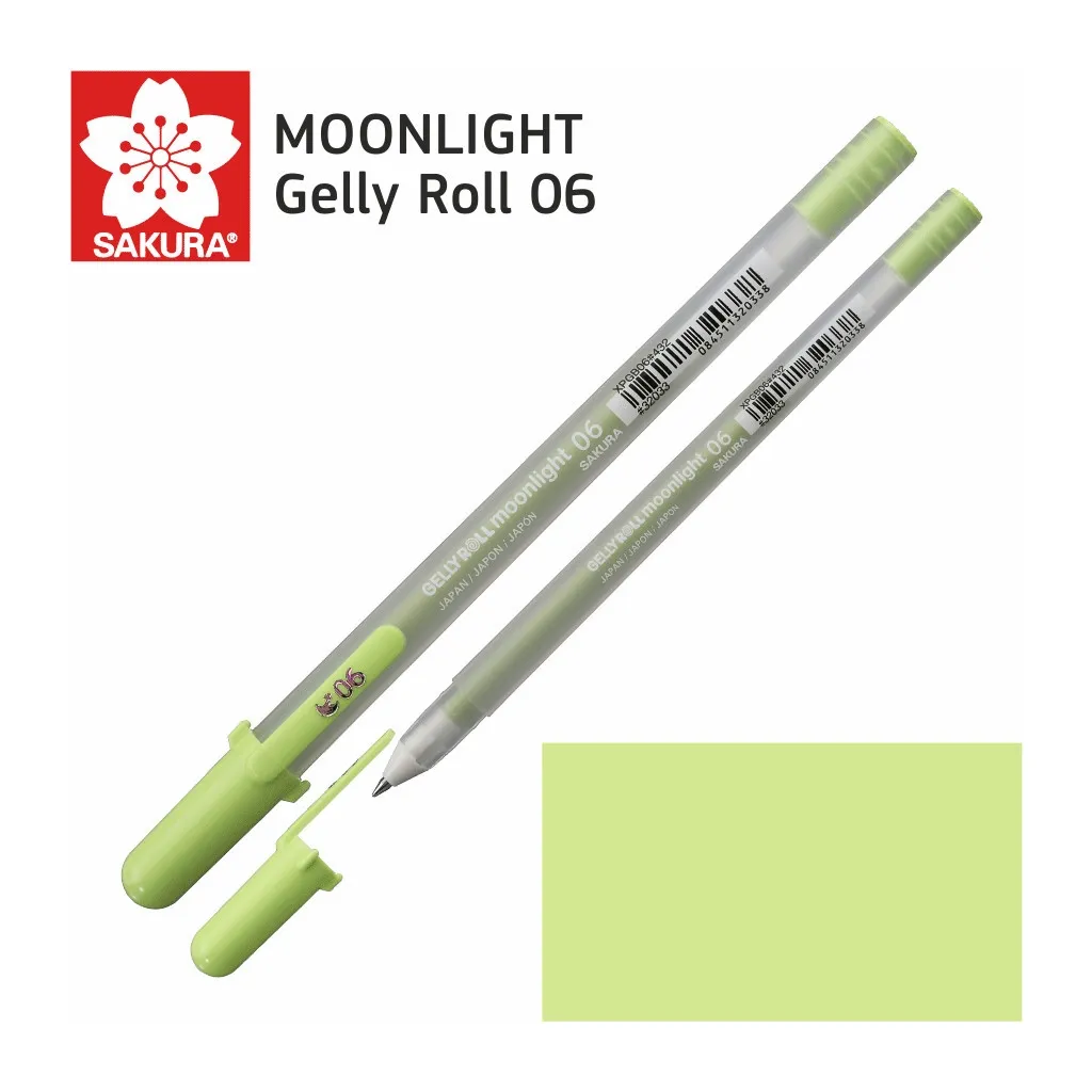 Ручка гелевая Sakura MOONLIGHT Gelly Roll 06, Зеленый яркий (084511320338)