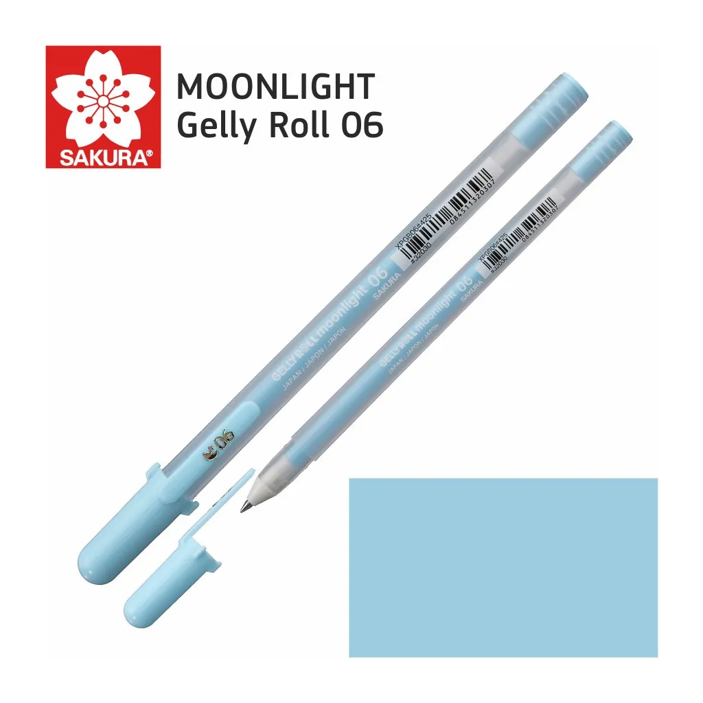 Ручка гелева Sakura MOONLIGHT Gelly Roll 06, Небесно-синій (84511320307)