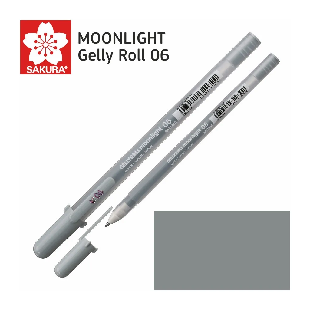 Ручка гелевая Sakura MOONLIGHT Gelly Roll 06, Серо-зеленый (084511320390)