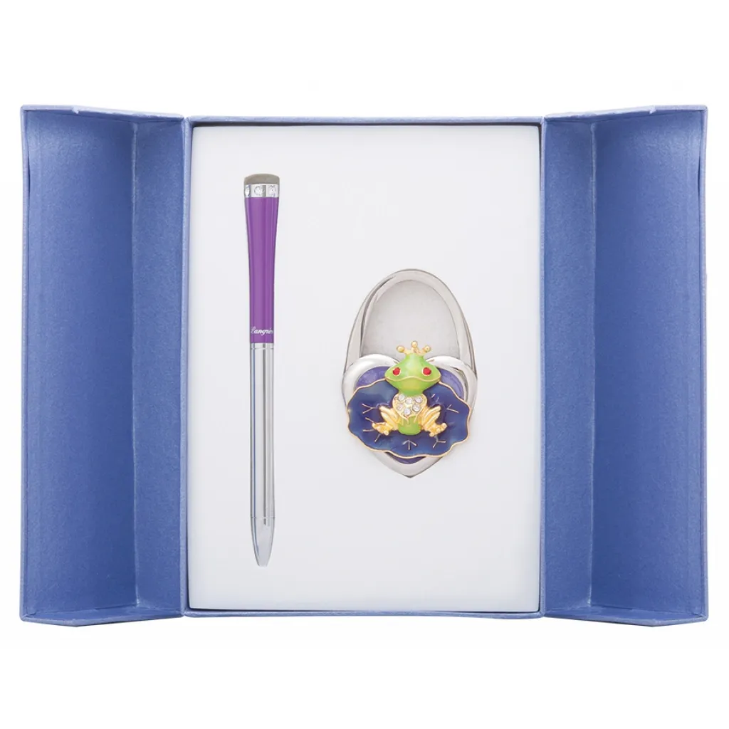 Ручка кулькова Langres набір + гачок для сумки Fairy Tale Фіолетовий (LS.122027-07)