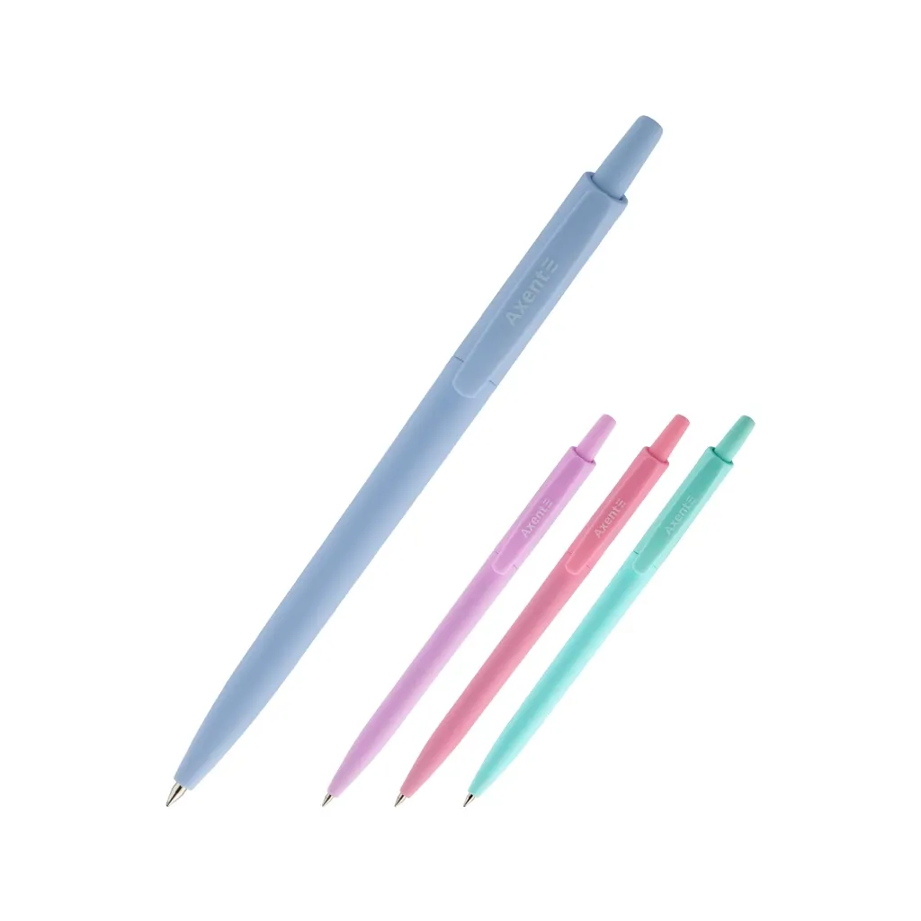 Ручка шариковая Axent Allegro Pastelini автоматическая Синяя 0.5 мм (AB1090-02-A)