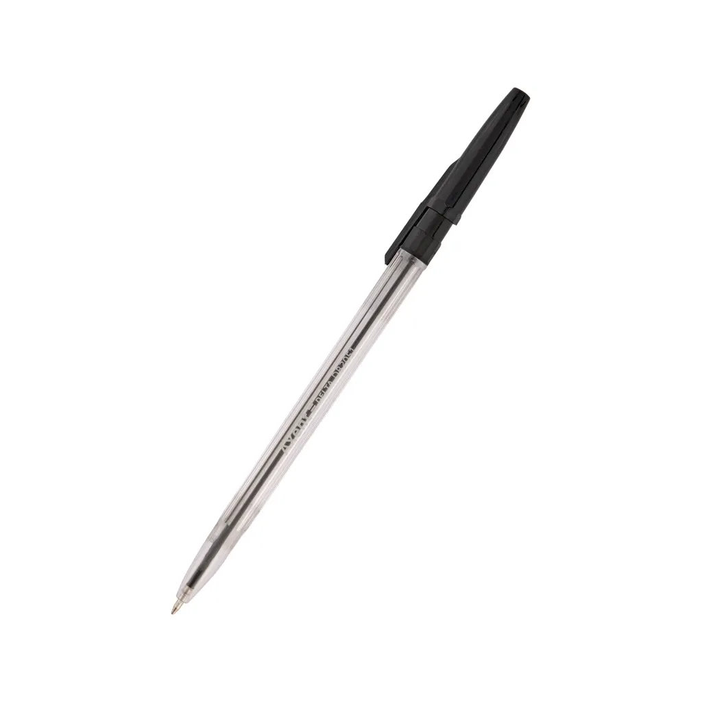 Ручка шариковая Delta by Axent Черная 0.7 мм Прозрачный корпус (DB2051-01)