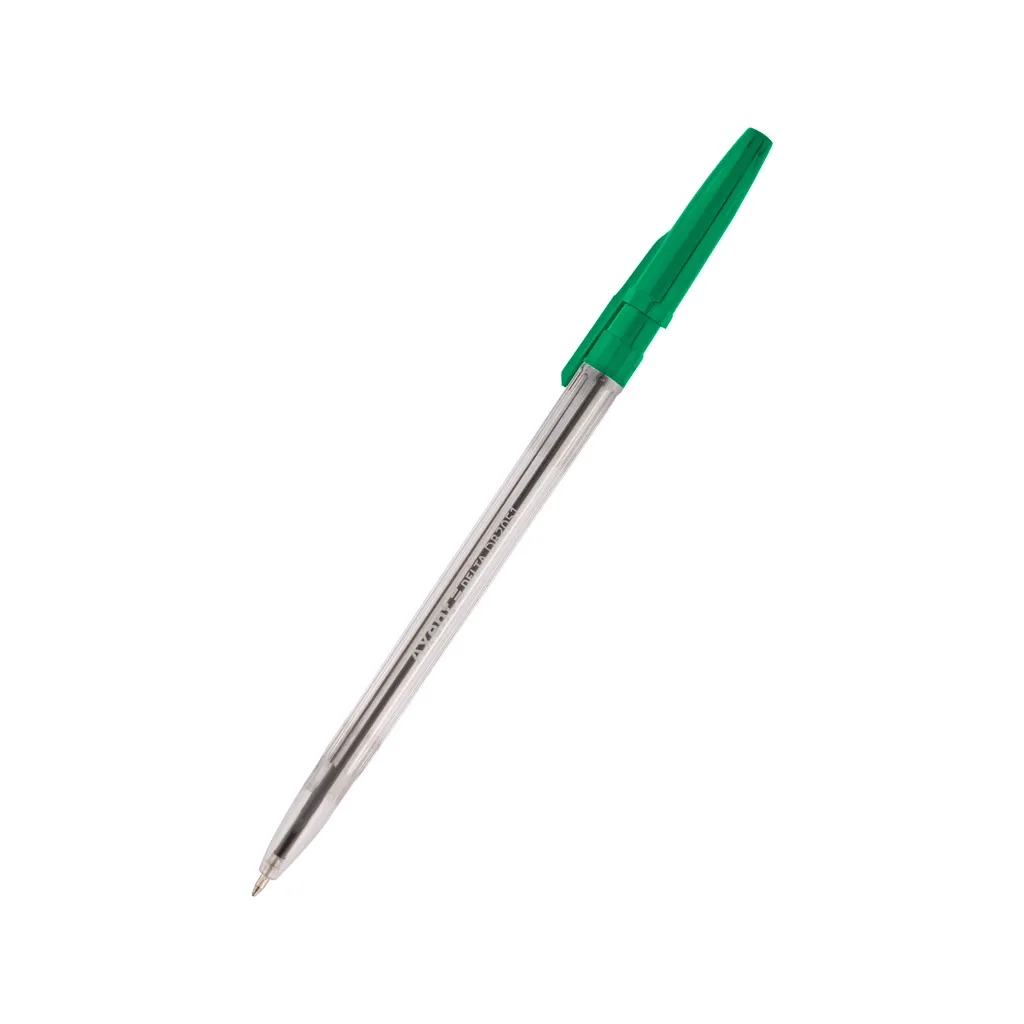 Ручка шариковая Delta by Axent Зеленая 0.7 мм Прозрачный корпус (DB2051-04)
