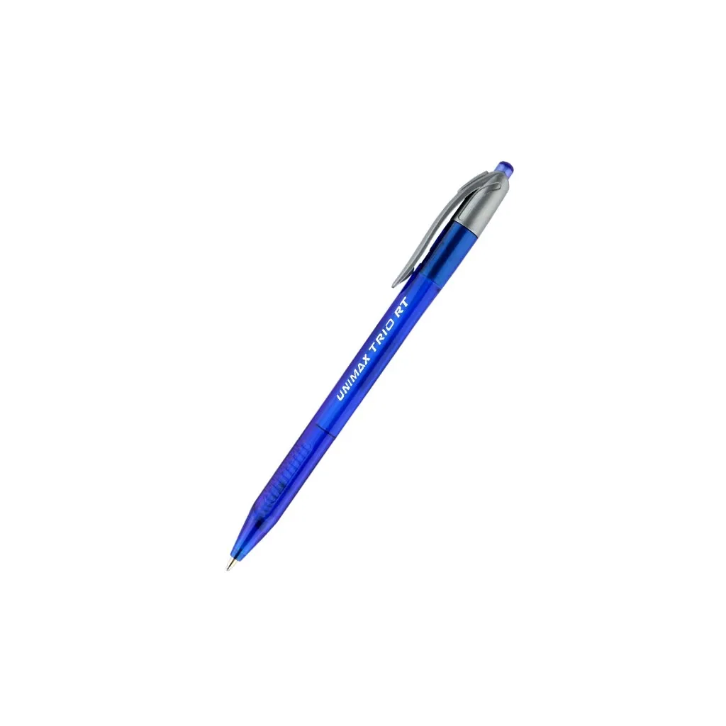 Ручка шариковая Unimax автоматическая Trio RT, синяя (UX-109-02)