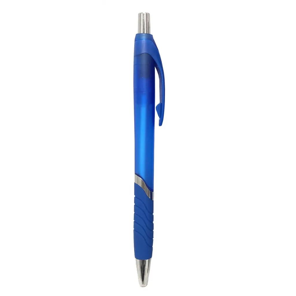 Ручка кулькова H-Tone автоматична 0,7мм, з грипом, синя, уп. 12 шт (PEN-HT-JJ20163)