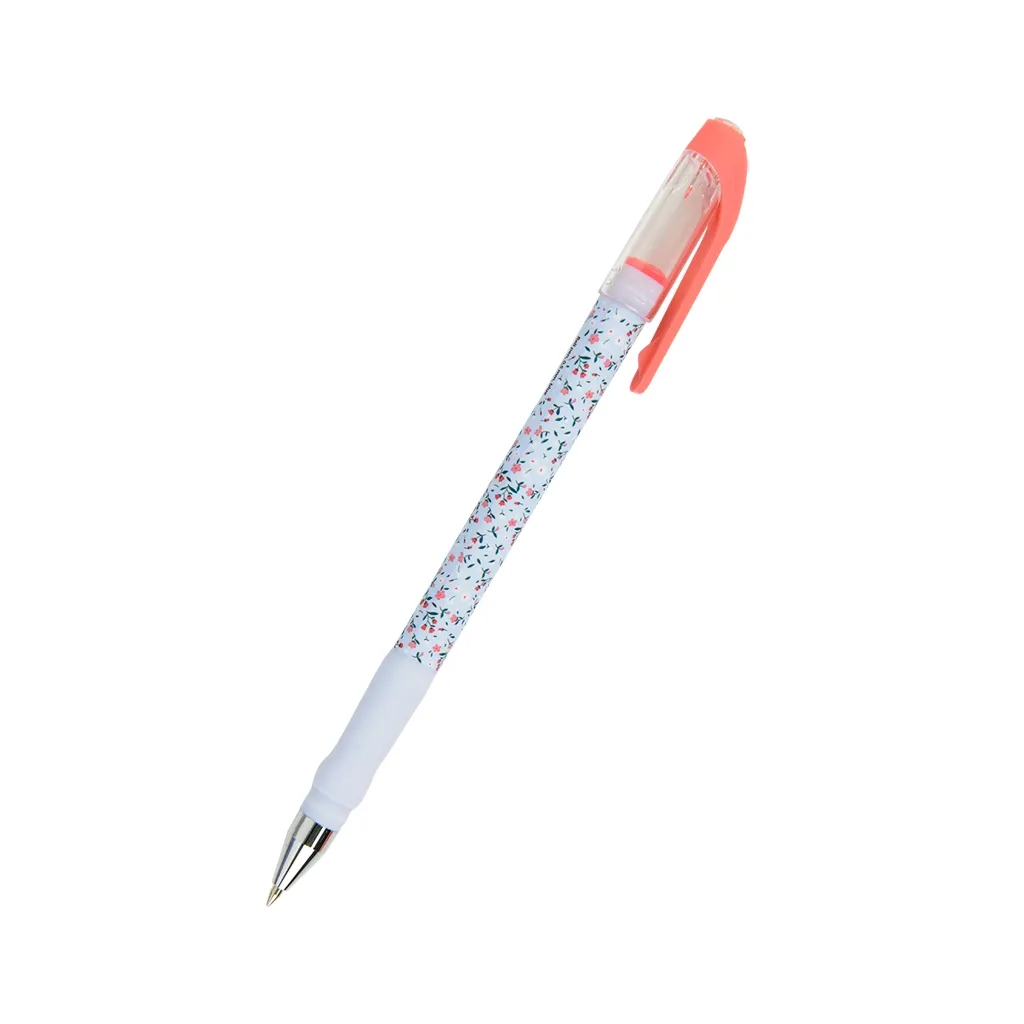 Ручка шариковая Axent Floral, синяя (AB1049-37-A)