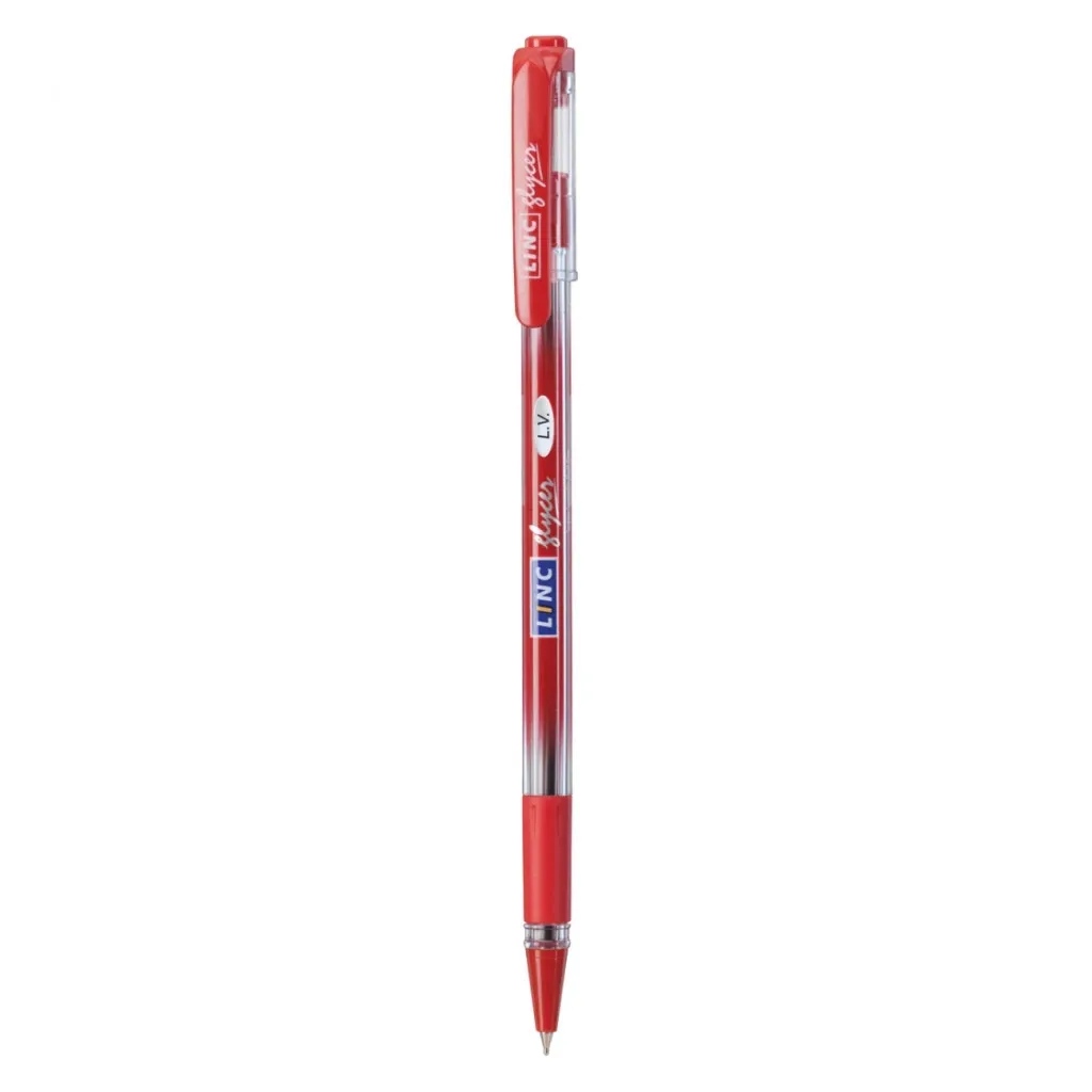 Ручка шариковая LINC Glycer 0,7 мм красная (411909)