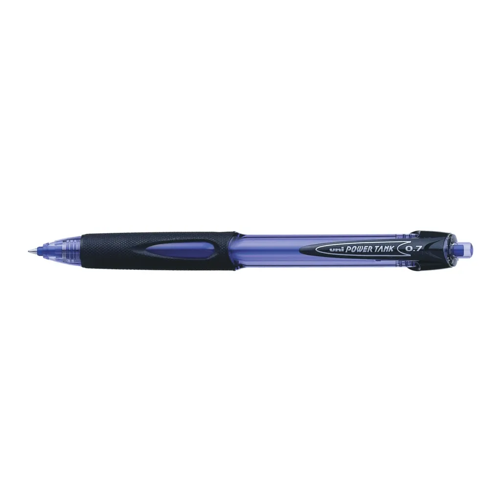 Ручка шариковая UNI автоматическая Power tank синий 0,7мм (SN-227.Blue.)