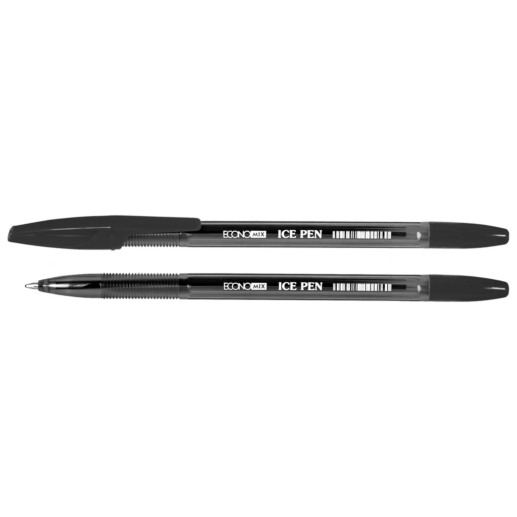 Ручка шариковая Economix ICE PEN 0,5 мм, черный (E10186-01)