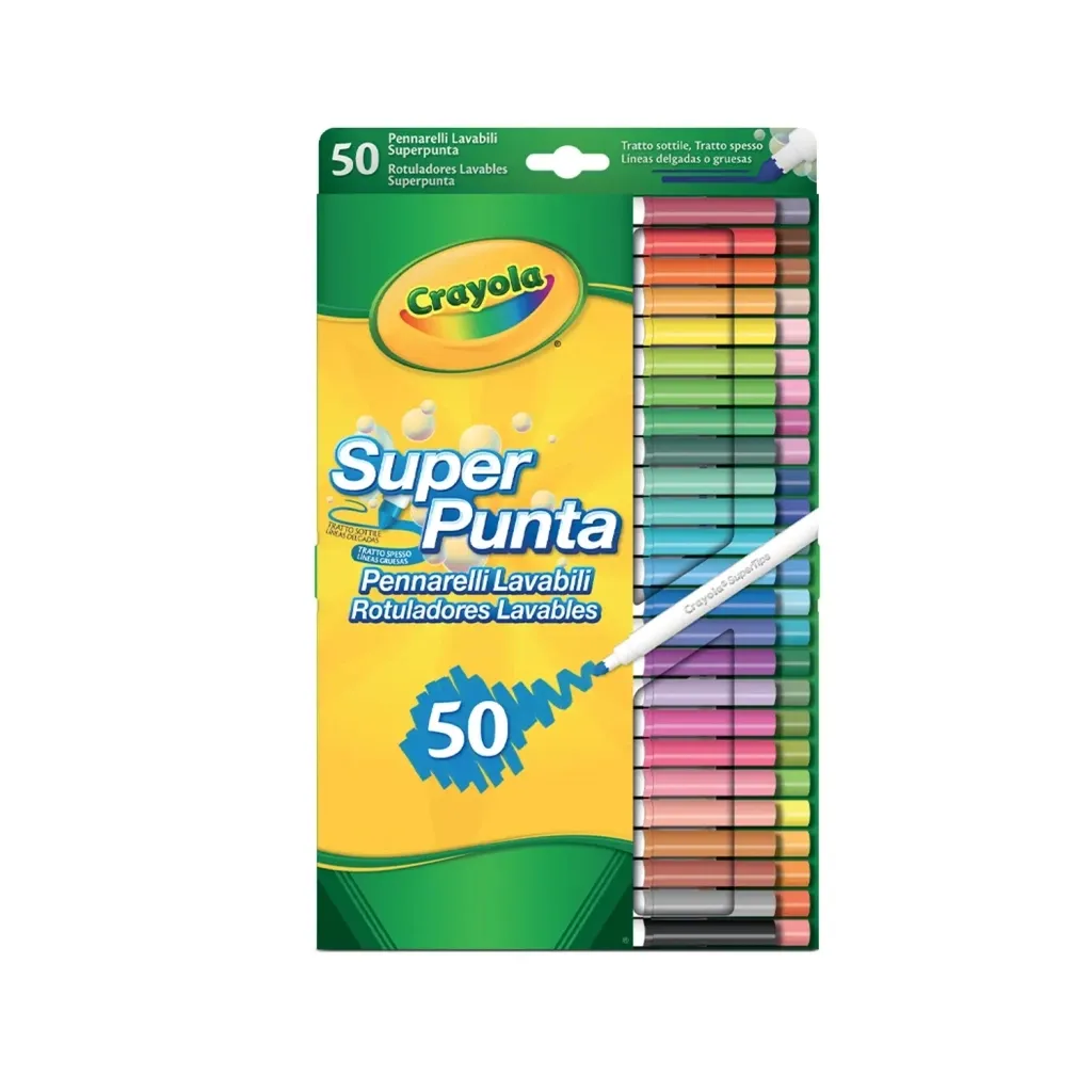 Фломастер Crayola Supertips (washable), 50 шт (7555)