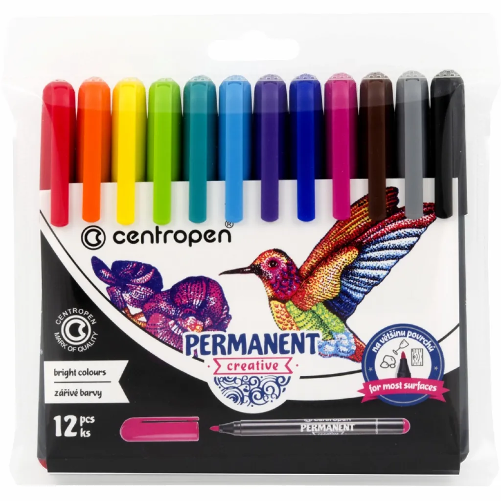 Набір маркерів Centropen Permament creative 12 кольорів (2896/12)
