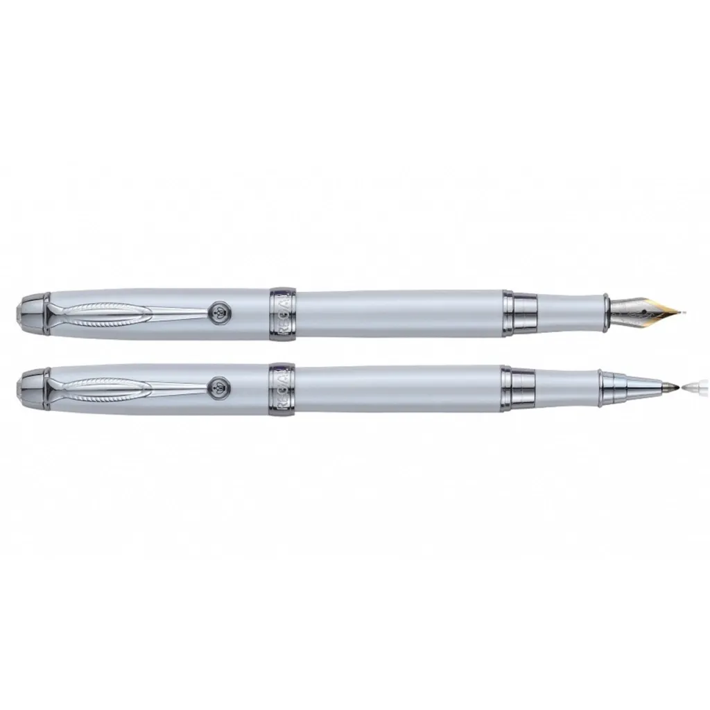 Ручка пір'яна Regal комплект + ролер Білий (R502407.L.FR)