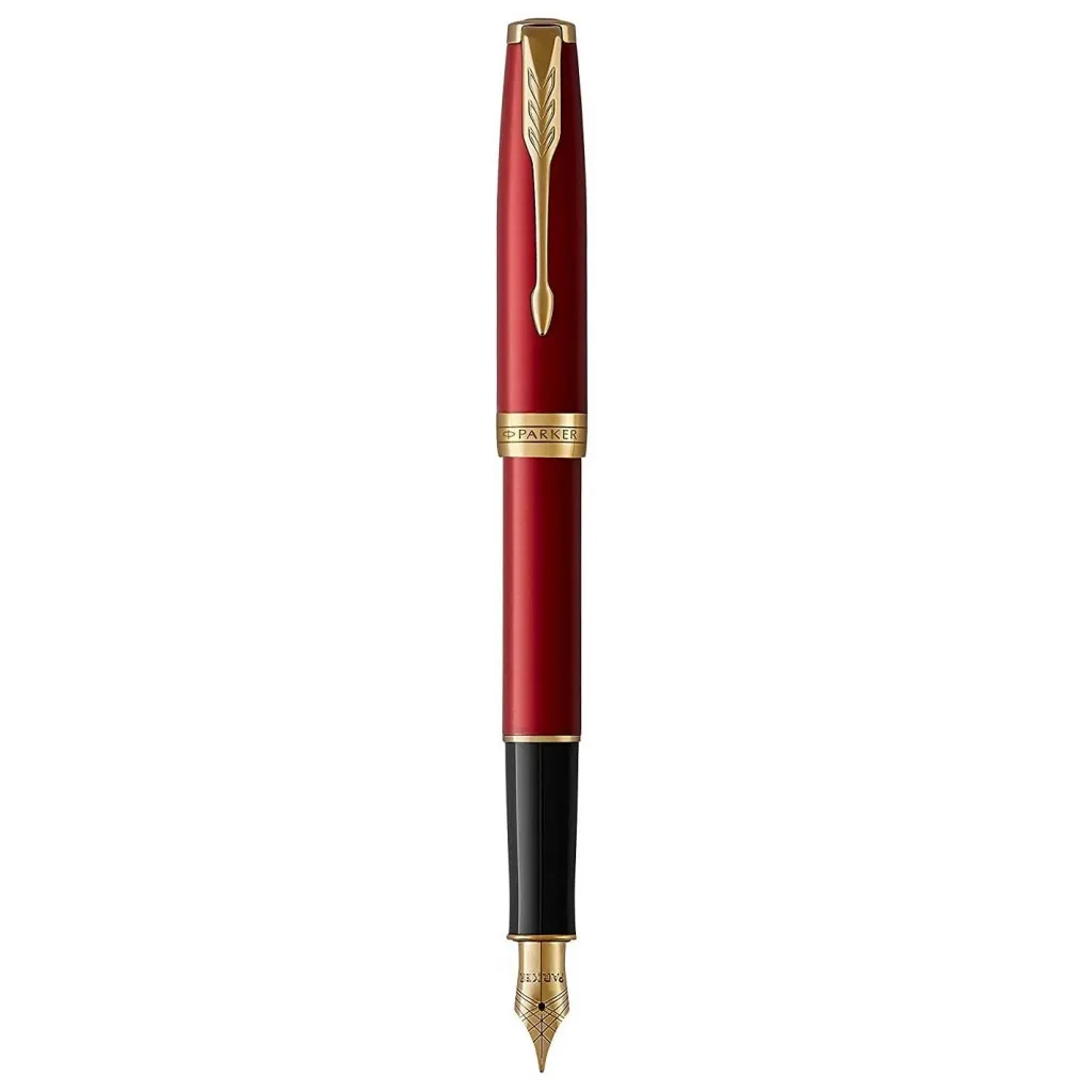 Ручка пір'яна Parker SONNET 17 Intense Red GT  FP F (86 215)