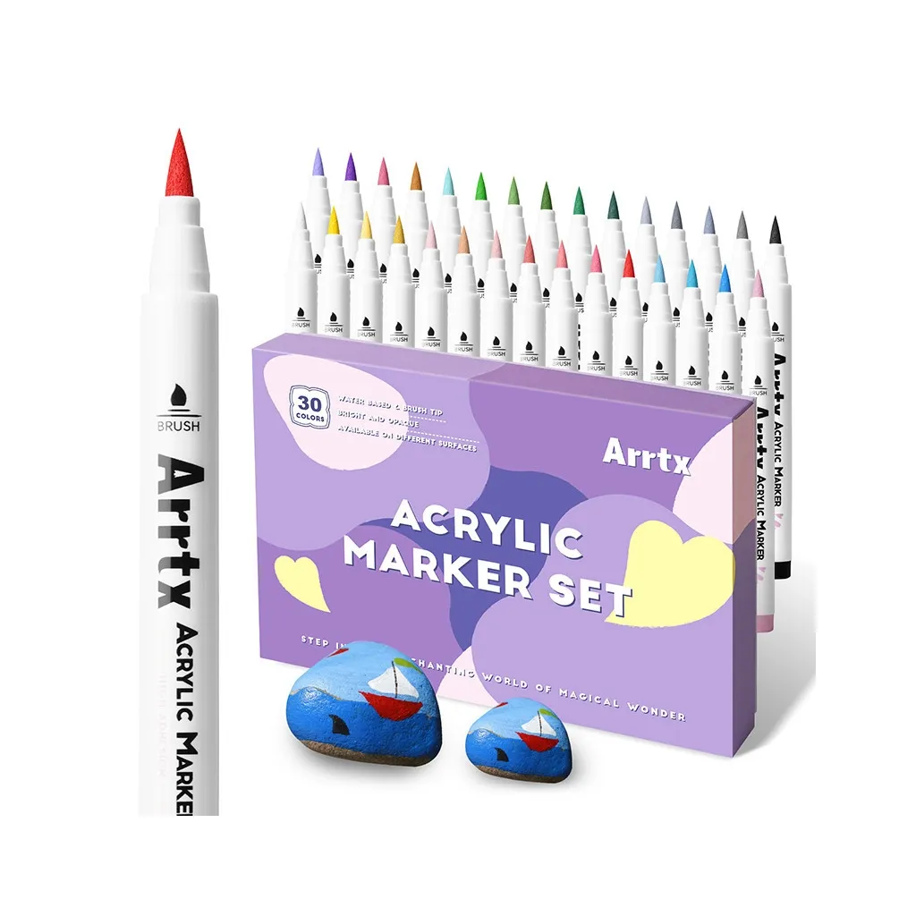 Художній маркер Arrtx акрилові AACM-0530A, 30 кольорів (LC303144)