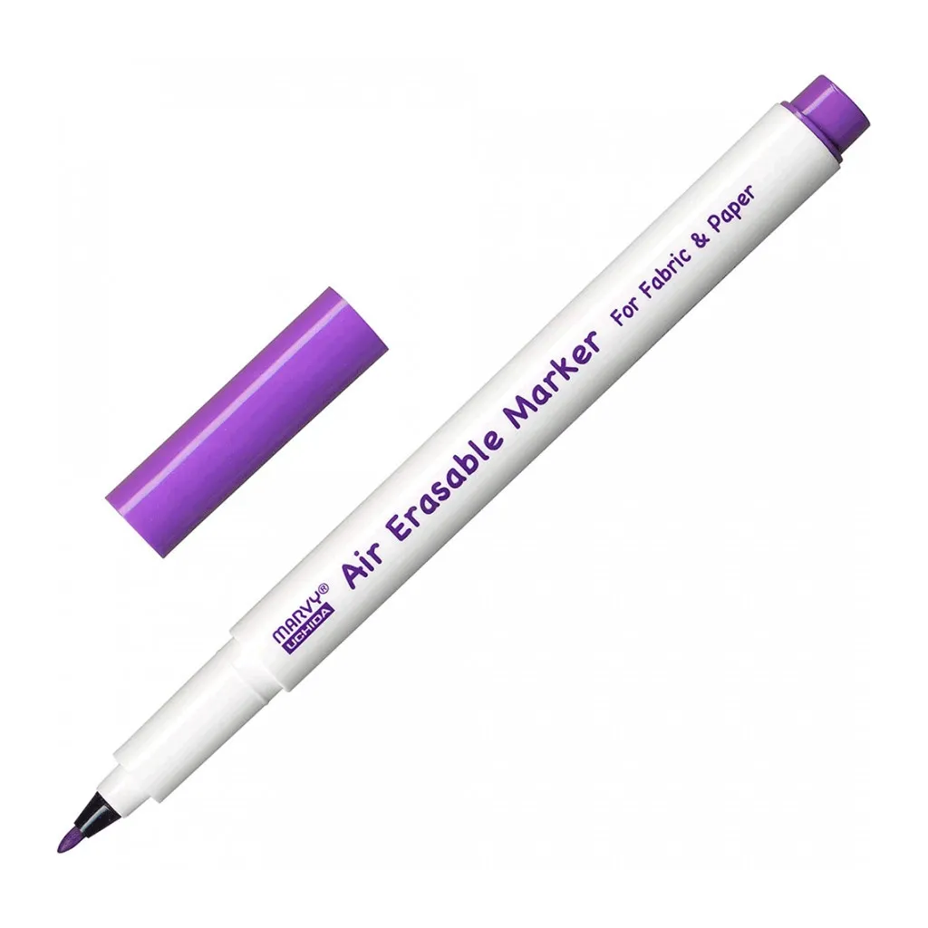 Художественный маркер Marvy исчезающий Air Erasable для разметки ткани, Фиолетовый, 1 мм (752481423082)