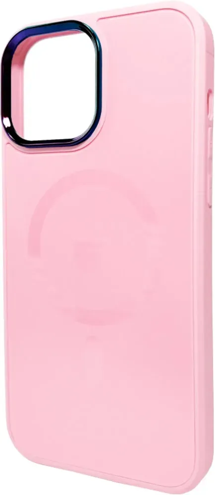 Чехол-накладка AG Glass Sapphire MagSafe Logo for Apple iPhone 14 Pro Max Pink