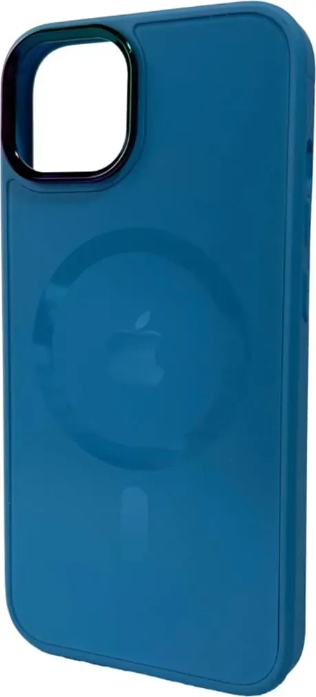 Чехол-накладка AG Glass Sapphire MagSafe Logo for Apple iPhone 13 Pro Max Blue