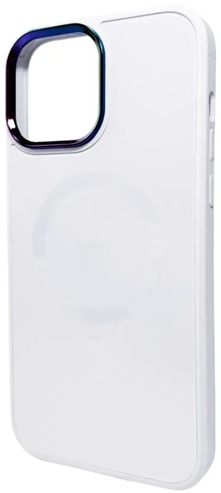 Чехол-накладка AG Glass Sapphire MagSafe Logo for Apple iPhone 15 Pro White