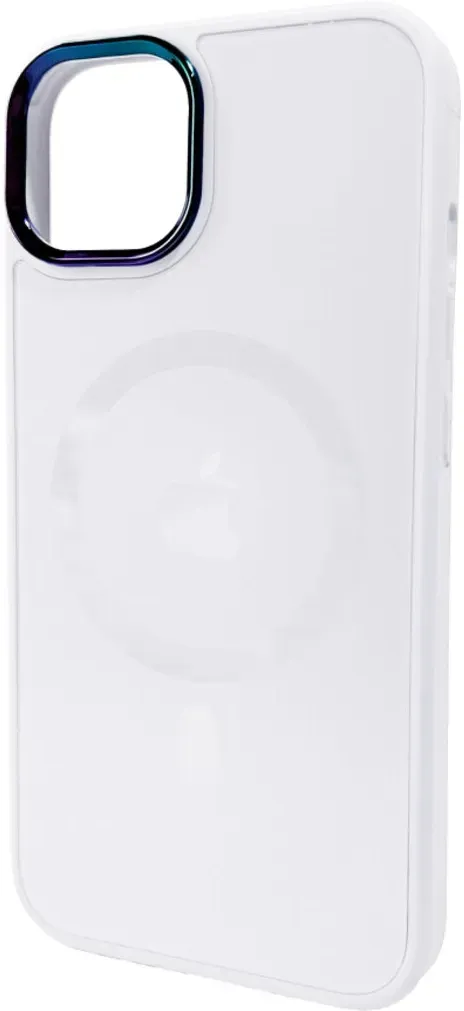 Чехол-накладка AG Glass Sapphire MagSafe Logo for Apple iPhone 14 White