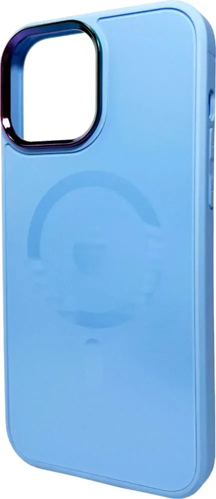 Чохол-накладка AG Glass Sapphire MagSafe Logo for Apple iPhone 15 Pro Max Sierra Blue