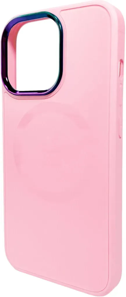 Чохол-накладка AG Glass Sapphire MagSafe Logo for Apple iPhone 15 Pink