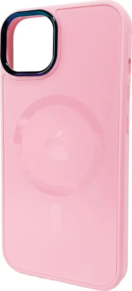 Чехол-накладка AG Glass Sapphire MagSafe Logo for Apple iPhone 13 Pink