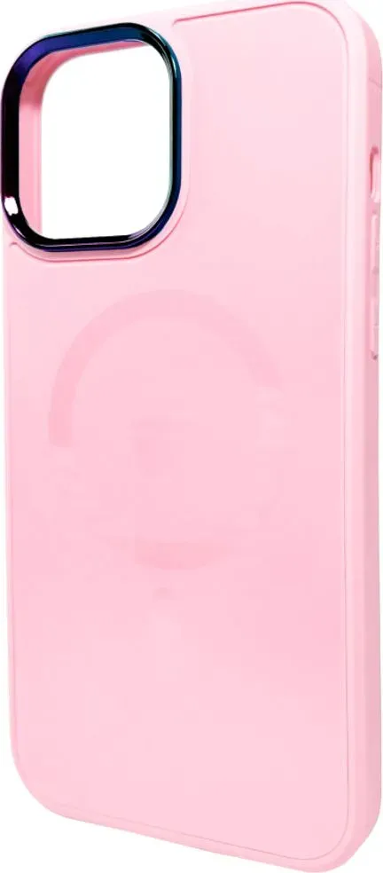 Чохол-накладка AG Glass Sapphire MagSafe Logo for Apple iPhone 15 Pro Max Pink
