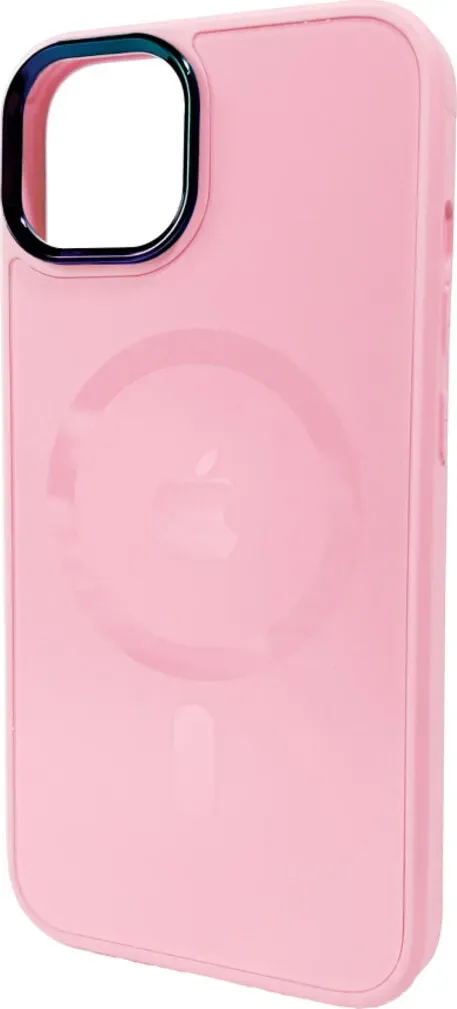 Чехол-накладка AG Glass Sapphire MagSafe Logo for Apple iPhone 14 Pink