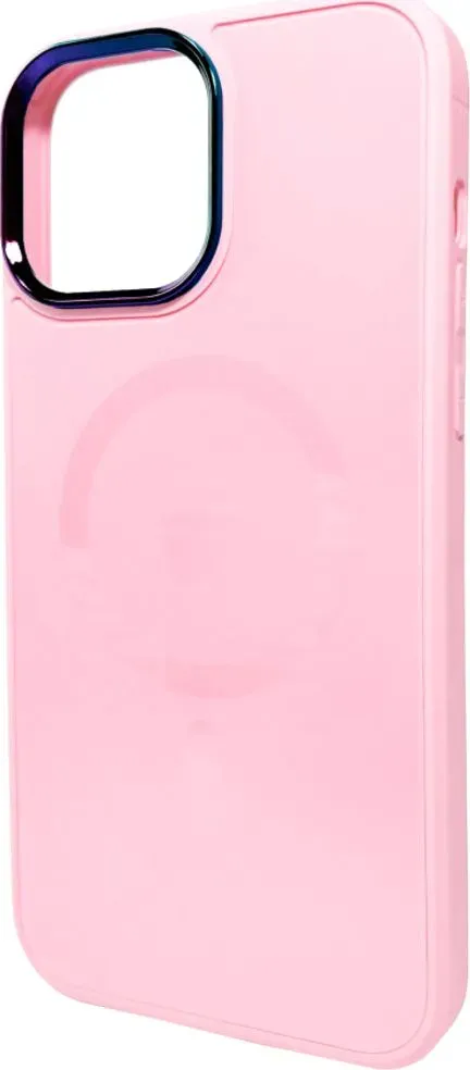 Чохол-накладка AG Glass Sapphire MagSafe Logo for Apple iPhone 15 Pro Pink