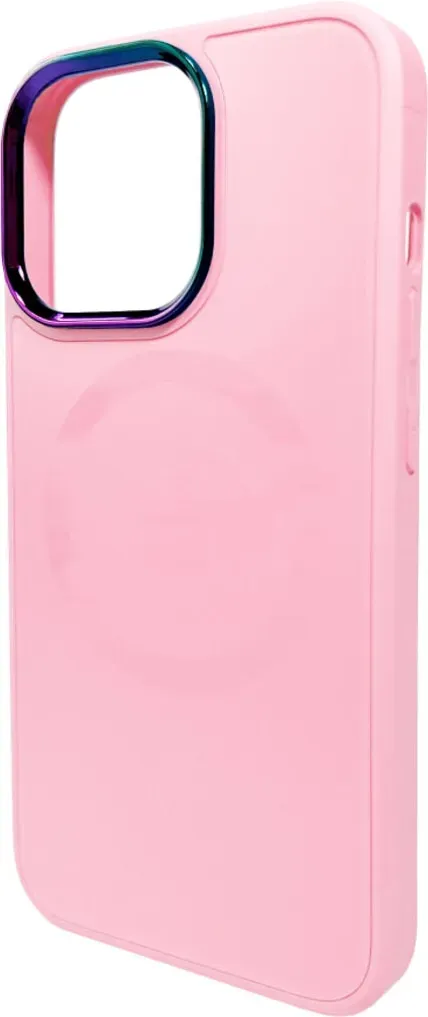 Чехол-накладка AG Glass Sapphire MagSafe Logo for Apple iPhone 12 Pro Max Pink