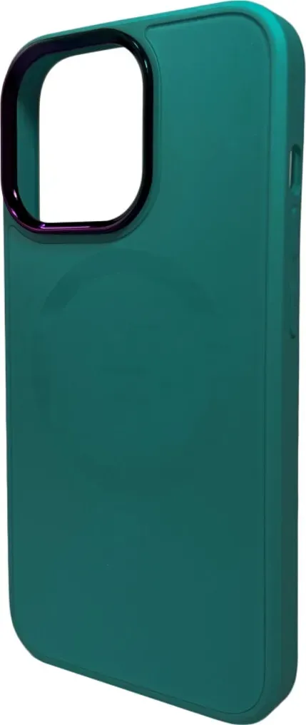 Чехол-накладка AG Glass Sapphire MagSafe Logo for Apple iPhone 15 Green