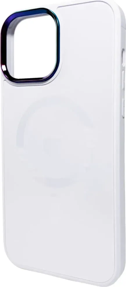 Чохол-накладка AG Glass Sapphire MagSafe Logo for Apple iPhone 12/12 Pro White