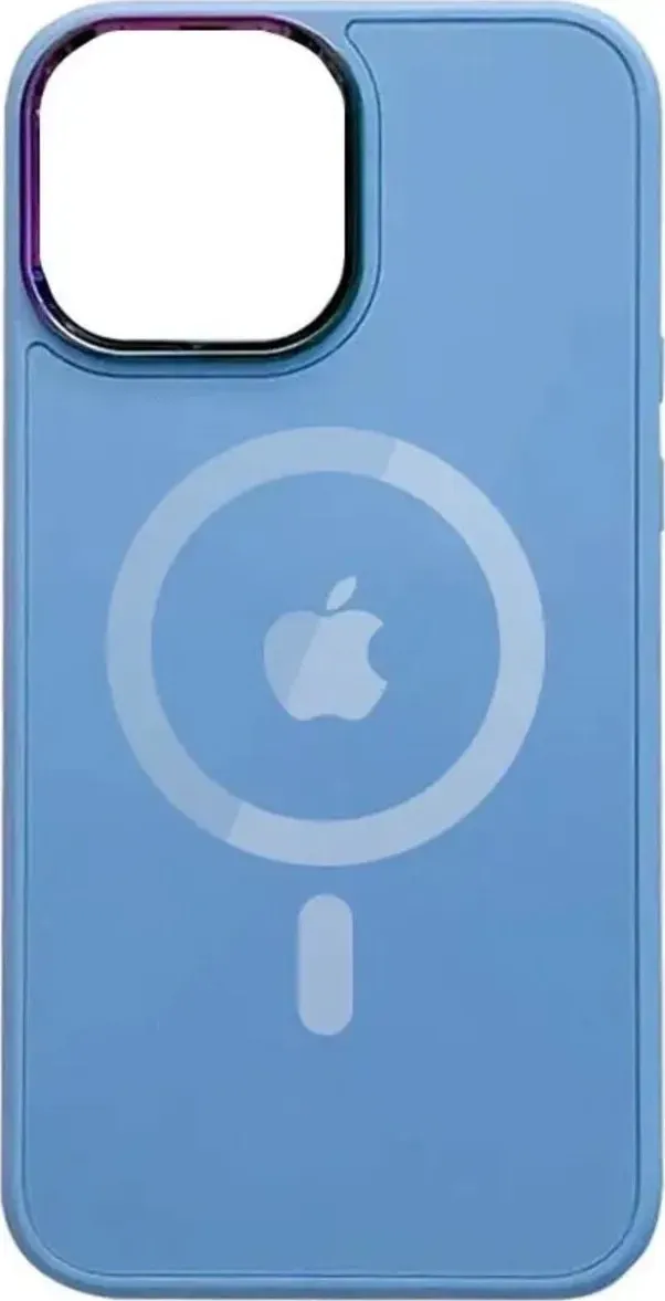 Чехол-накладка AG Glass Sapphire MagSafe Logo for Apple iPhone 14 Pro Sierra Blue