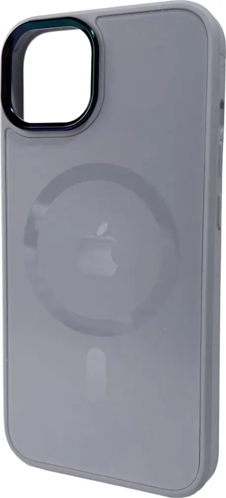 Чехол-накладка AG Glass Sapphire MagSafe Logo for Apple iPhone 12/12 Pro Grey